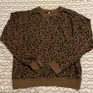 Z Supply Leopard Sweatshirt